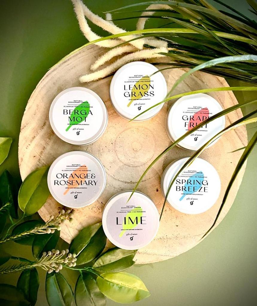 Zero Waste Metal Packaging Natural Deodorant Cream 50g Made in EU with Shea Butter and Coconut Oil