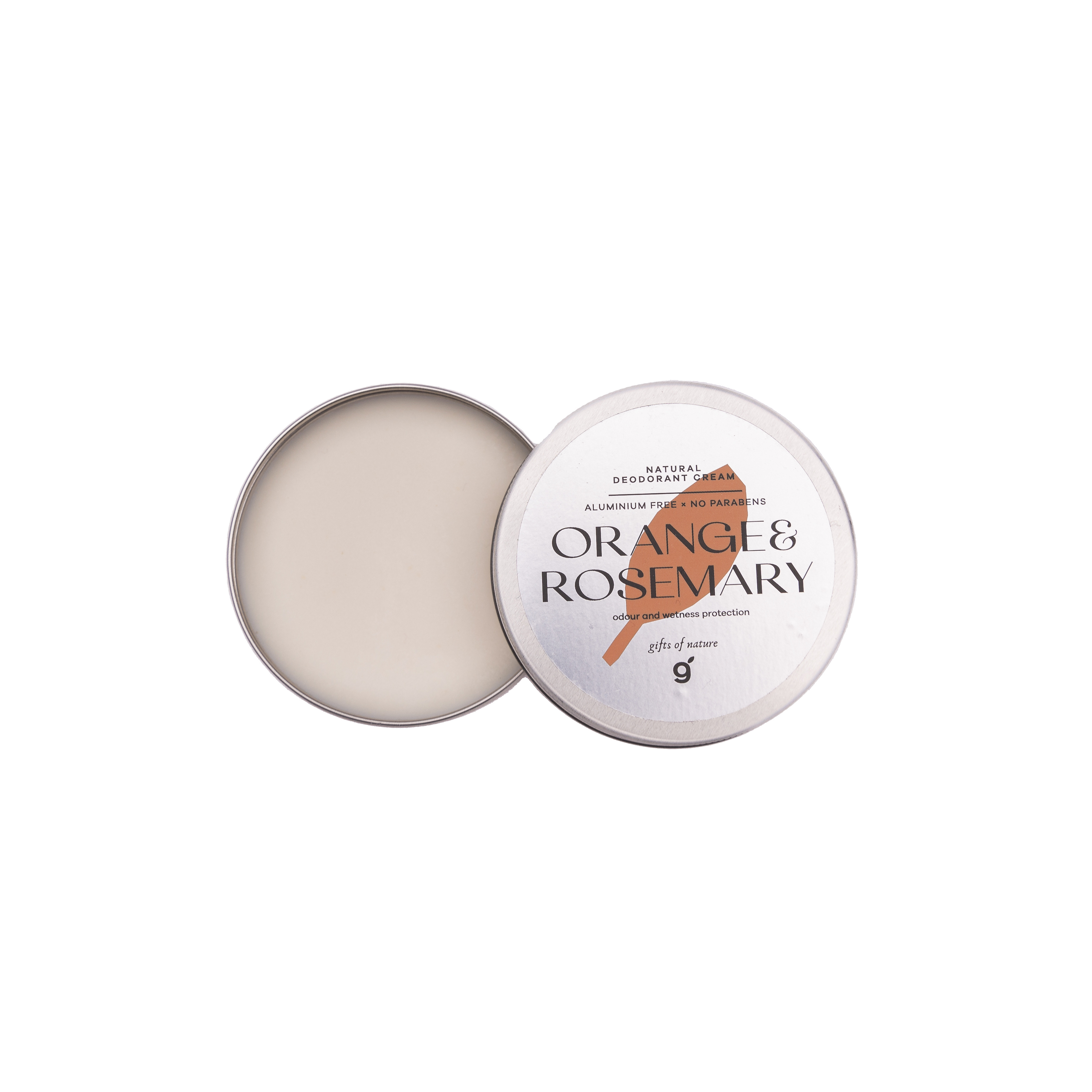 Zero Waste Metal Packaging Natural Deodorant Cream 50g Made in EU with Shea Butter and Coconut Oil