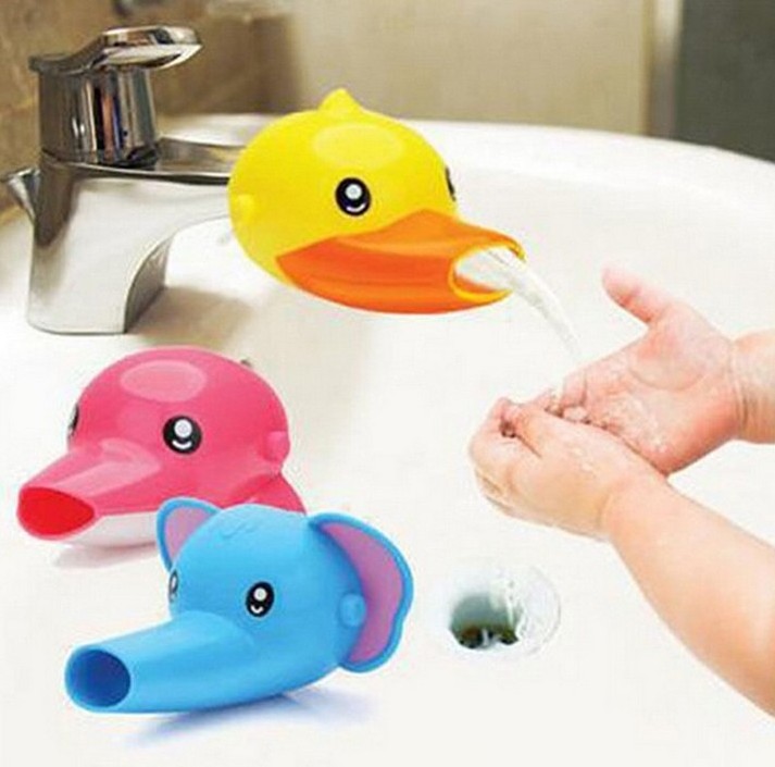 New Cartoon Faucet Extender Toddler Kids Hand-washing Device Children Guide Sink Faucet Extension