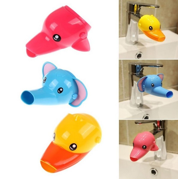 New Cartoon Faucet Extender Toddler Kids Hand-washing Device Children Guide Sink Faucet Extension