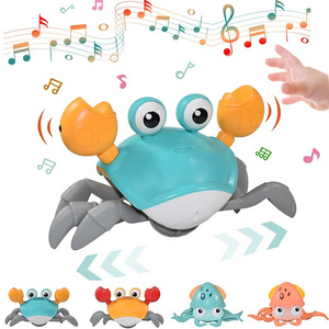 Interactive Crab Toy for Babies Creative Crawling Crab Escape Electronic Toys Animal Pet Runaway Musical Toys Gifts Dropshipping