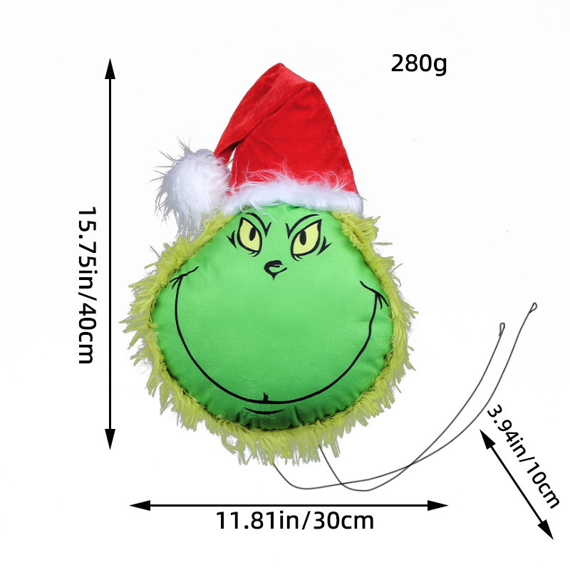 Grinch Plush Toys Grinch Green Monster Doll Doll Christmas Green Monster Christmas Tree Decoration