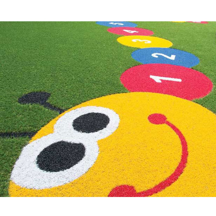 Colorful Artificial Grass For Kindergarten Colorful turf Carpet Rainbow