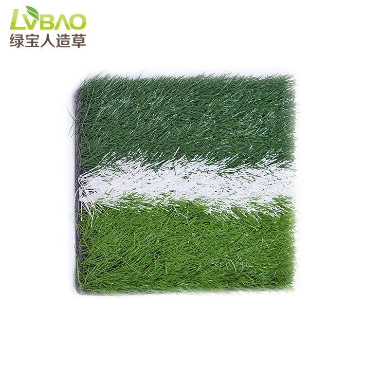 Green White Stripe Soccer Field Artificial Grass Sports Lawn Flooring