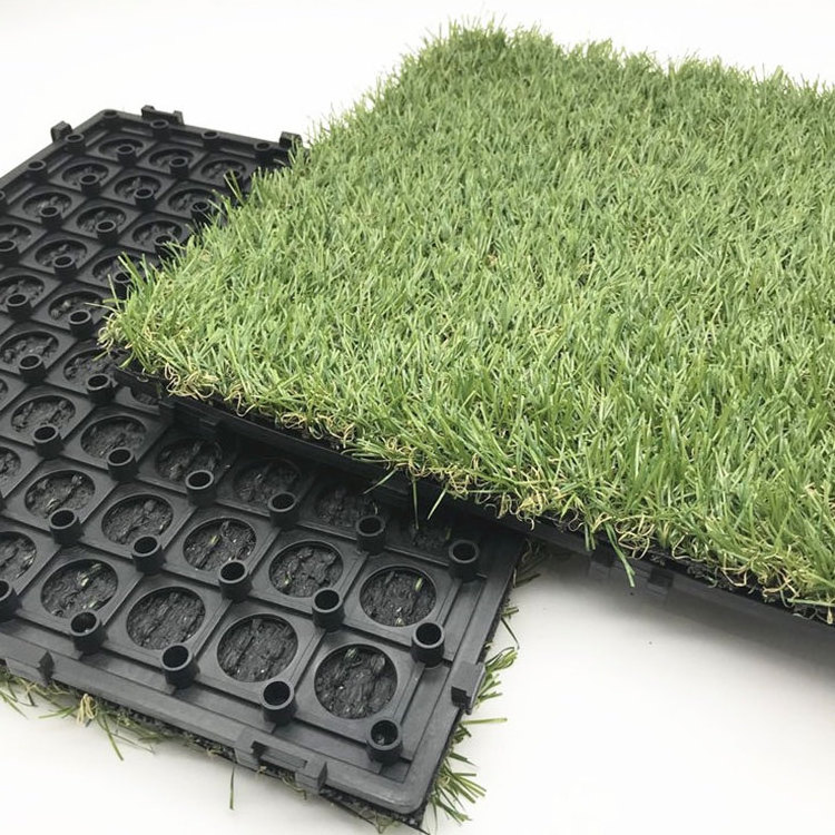 Easy Installation Outdoor Flooring Artificial Grass Interlocking Decking Tiles