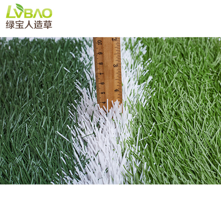 Green White Stripe Soccer Field Artificial Grass Sports Lawn Flooring