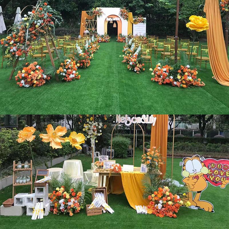 Artificial Turf floor Decoration Used for Landscaping Plastic Lawn Kindergarten Carpet Artificial Grass