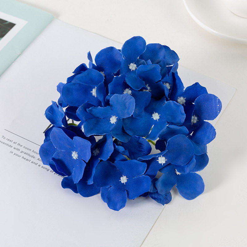 Wholesale DIY High Quality Silk Hydrangea Flower Heads 27 petals Artificial Hydrangea For Wedding Decoration Flower Wall