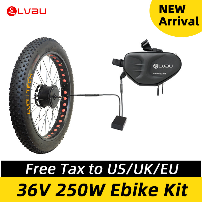 EU warehouse high powered 250 350 watt fat tire electric bike conversion wheel kit 16 20 26 27.5 inch X 4.0 for mountain bike