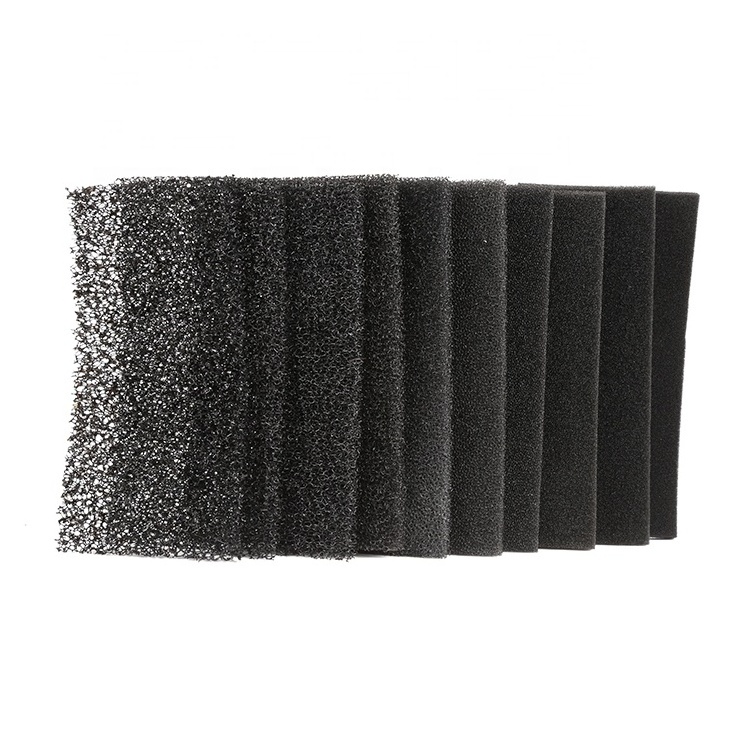 10 ~ 110 PPI High density custom reticulated open cell foam Sponge Sheets polyurethane filter sponge PU foam sponge for kitchen