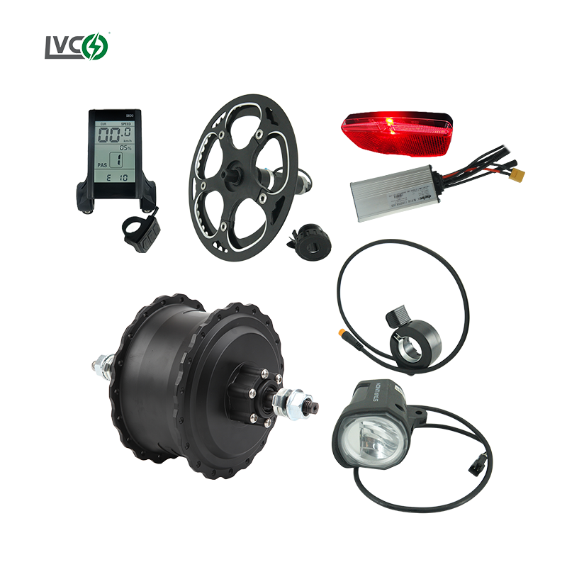 LVCO Cheap Factory Price electric bicycle parts ebike kit diy 20 inch fat tire ebike conversion kit with torque sensor