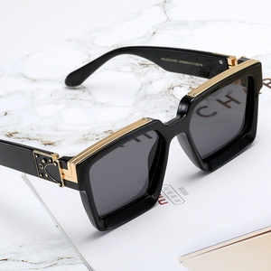 Custom Fashion Brand Designer Sunglasses Mens 2022 Luxury Women Square Sun Glasses Luxury Millionaire Sunglasses lentes de sol