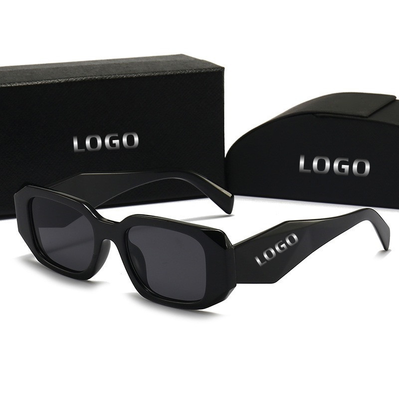 High Quality 2023 hexagon square custom Logo shades designer luxury ladies shades sunglasses