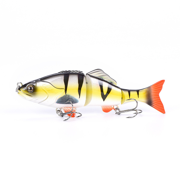 New style 6inch 47g  3 Segmented metal jointed fishing power bait fishing lures lifelike bass lures crankbait