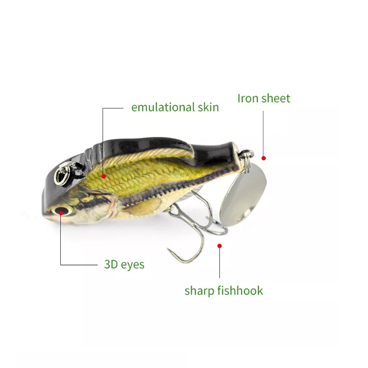 LVDE 60mm 35g VIB Fishing Lures Vibration Fishing Bait Crankbait Pesca Trout Fishing Lure