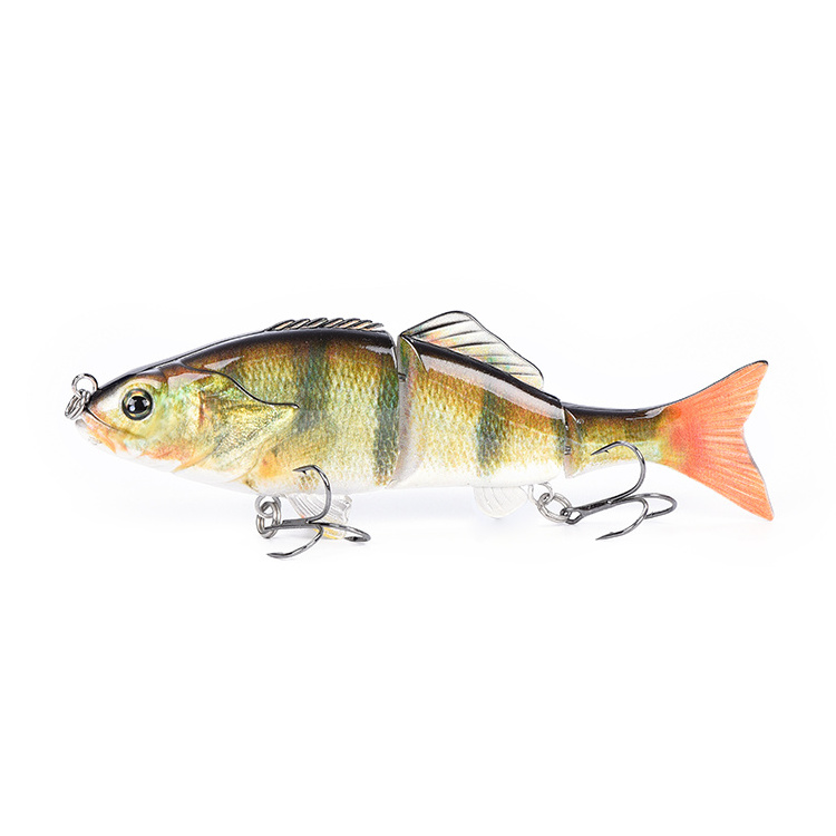 New style 6inch 47g  3 Segmented metal jointed fishing power bait fishing lures lifelike bass lures crankbait