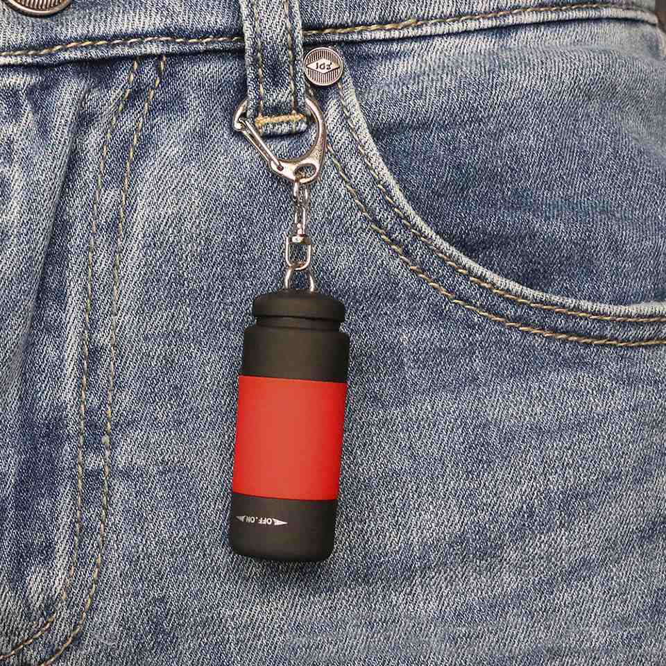 LED Mini Flashlight Key Chain Portable Torch Outdoors Waterproof Built-in Battery USB Rechargeable Hiking Camping Flashlights