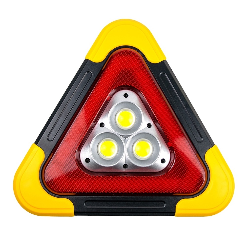 new Solar power Portable LED USB  Emergency War Triangle Emergency Warning Work Light for Road Rescue Car Repairing camping