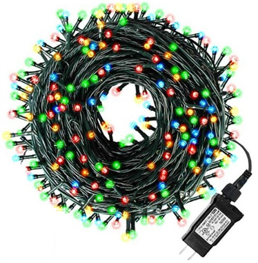 Christmas Decorative Mini Lights 100 LED Green Wire Fairy Starry String Lights Plug in for Outdoor Xmas Tree Decoration