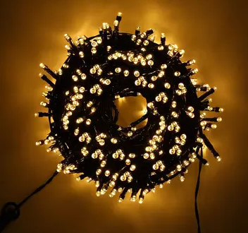 Christmas Decorative Mini Lights 100 LED Green Wire Fairy Starry String Lights Plug in for Outdoor Xmas Tree Decoration