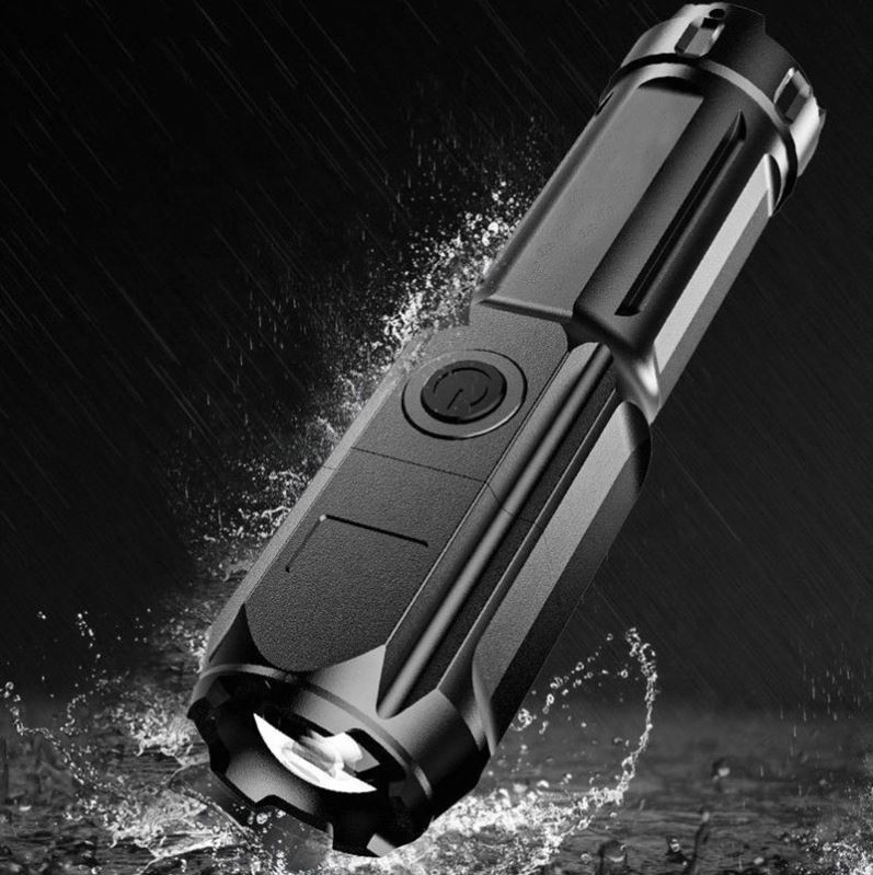 ABS Strong Light Zoom Flashlight Outdoor Portable Home Lighting Flashlight For Emergency Situation And Outdoor  Mini flashlight