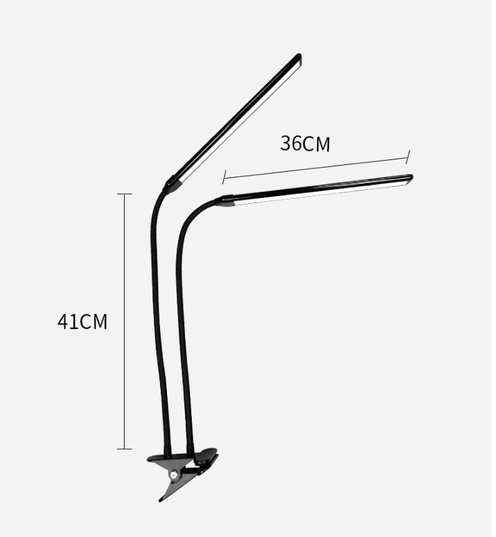 13W LED Desk Lamp Swing Arm Architect Desk Lamps for Home Office LED Table Lamp with Clamp Brightness Adjustable clip book light