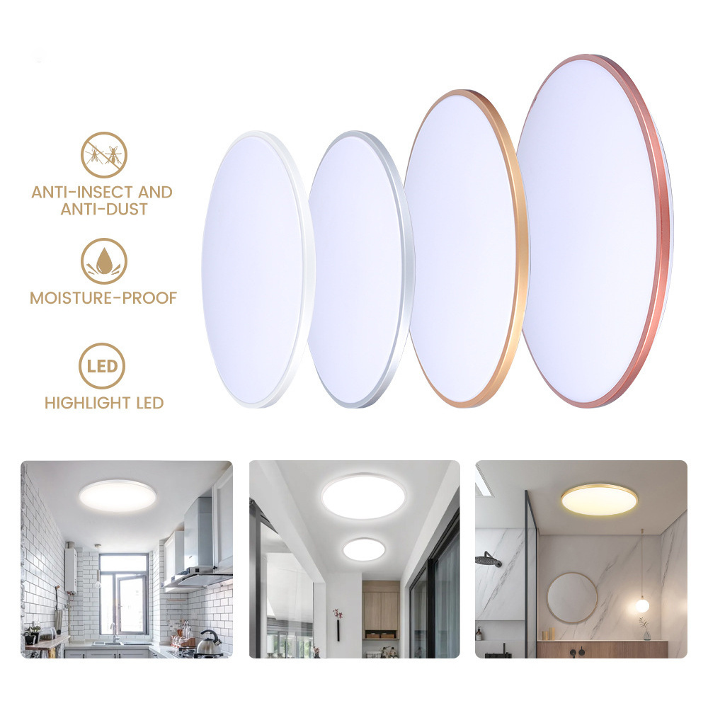 AC 220V Ultra-thin Led Light Ceiling Lamp Surface Mount LED Panel Lights For Living Room Bedroom 20W 36W 48W