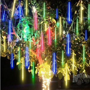 50cm Solar Meteor Shower Lights 8 Tube 288 LED multicolor Meteor Christmas Lights Waterproof Solar Christmas Lights for tree