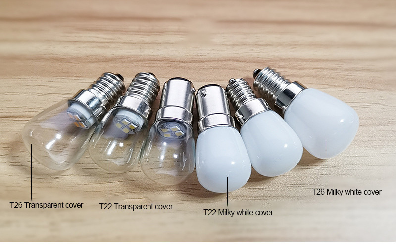 E12 E14 Light Bulb Mini LED Refrigerator Light Bulb 110V 220V Fridge Lamp Screw Bulb for Refrigerator Display Cabinets