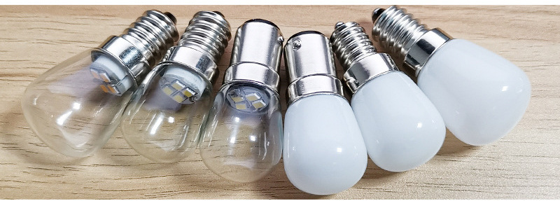 E12 E14 Light Bulb Mini LED Refrigerator Light Bulb 110V 220V Fridge Lamp Screw Bulb for Refrigerator Display Cabinets