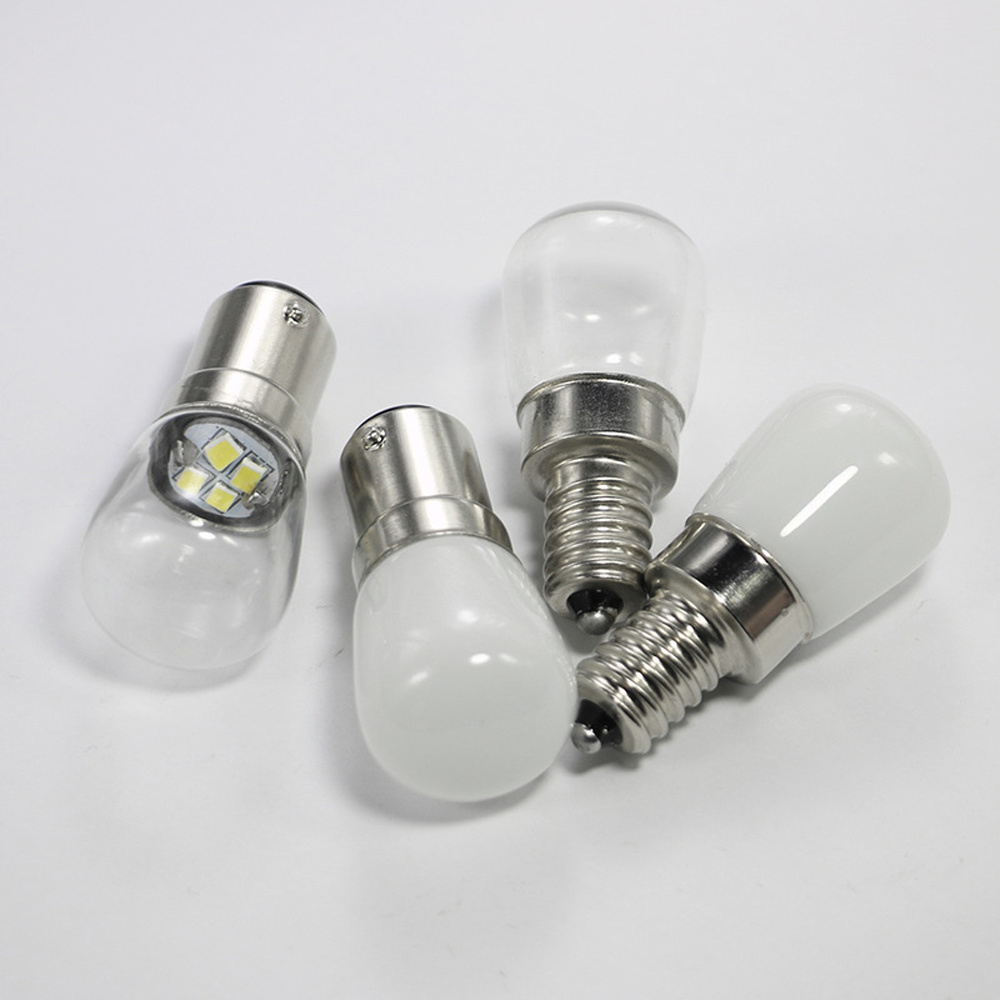 E12 E14 Light Bulb Mini LED Refrigerator Light Bulb 110V 220V Fridge Lamp Screw Bulb for Refrigerator Display Cabinets