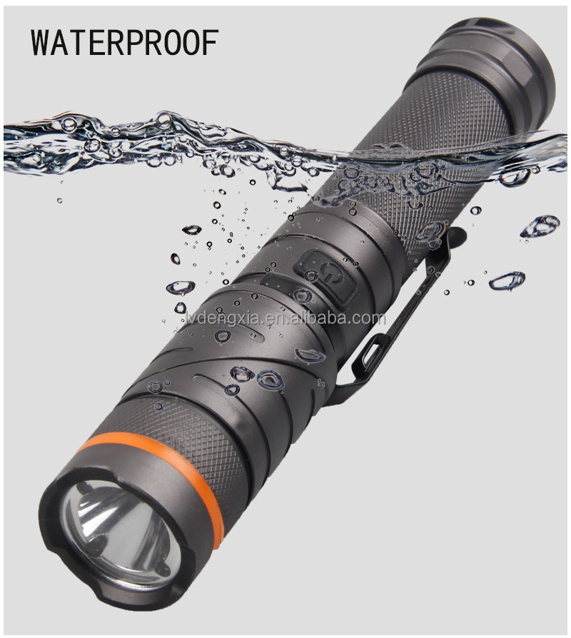 Magnetic LED Flashlight White and Red Light 90 Degree Twist Work Light Waterproof Outdoor Right Angle Flashlight for Hunting