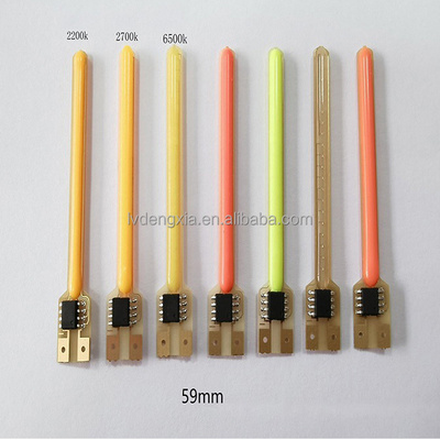 meteor shower filament 3v 59mm led filament for ST64 Bulbs program running water lamp racing string lighting source