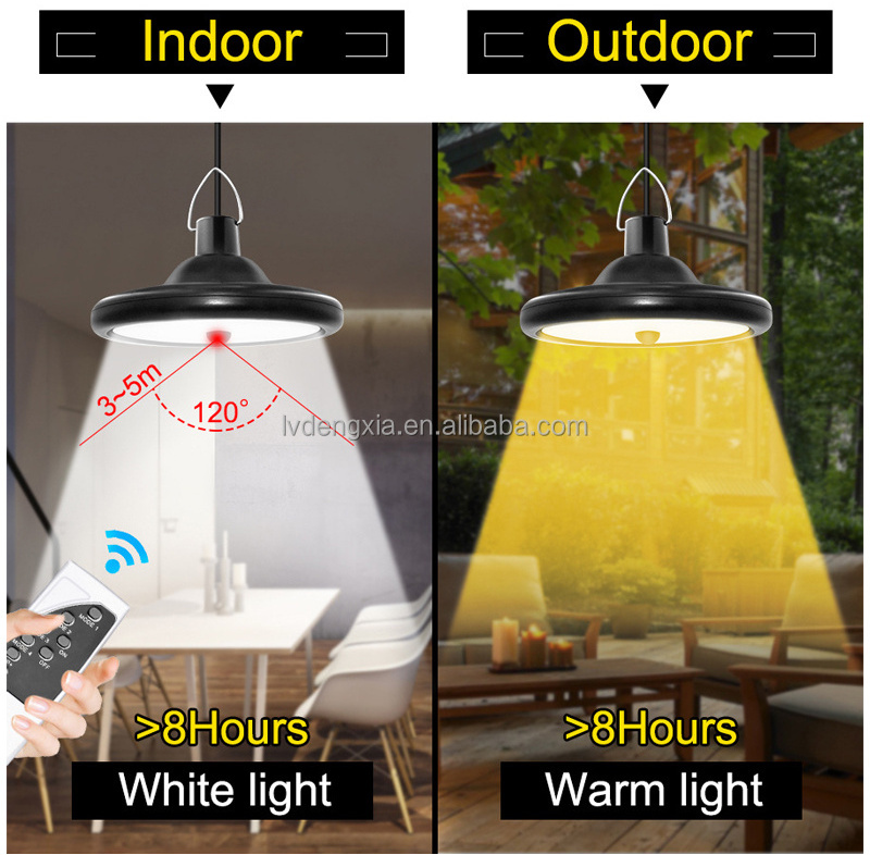 Solar Lights Indoor Outdoor 3000LM Dimmable Motion Sensor Solar Shed Light with Remote IP65 Waterproof for Barn Yard Garage