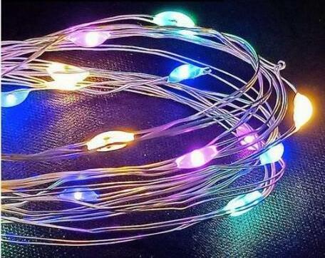 Xmas CR2032 Battery Operated Led Copper Wire String Fairy light 2m 20leds Christmas Decora Wedding led String Light