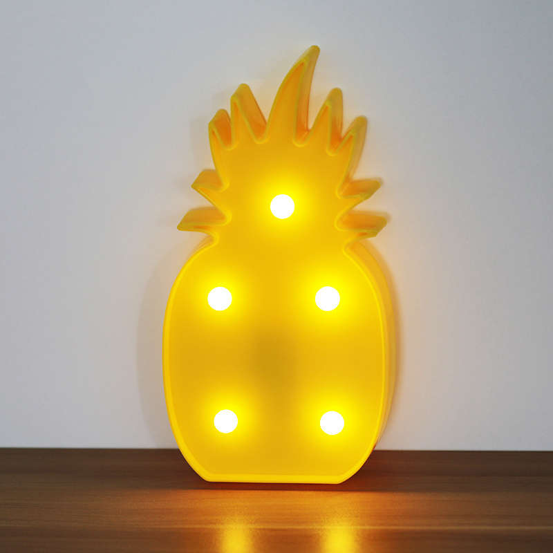 3D LED Night Light Flamingo Lamp Pineapple Cactus Cloud Motif Light Romantic For Kits Christmas Decorations Home Decor