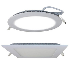 Ultra thin recessed 3w 6w 9w 12w 15w 18w 24w round led panel light