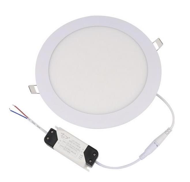 Ultra thin recessed 3w 6w 9w 12w 15w 18w 24w round led panel light