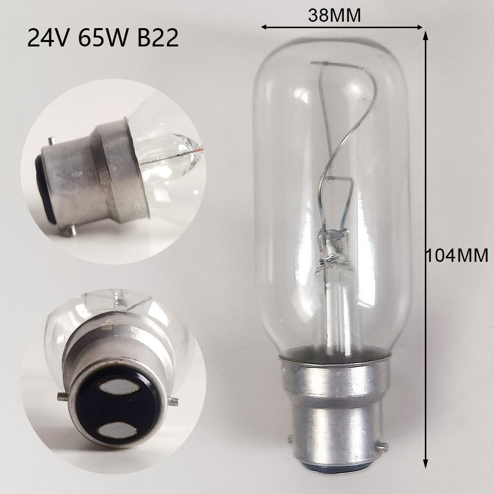 P28S Marine Lights 24V 65W Professional Sailing Bulb Navigation Light Bulb 2700K Clear Glass Marine Light Bulbs