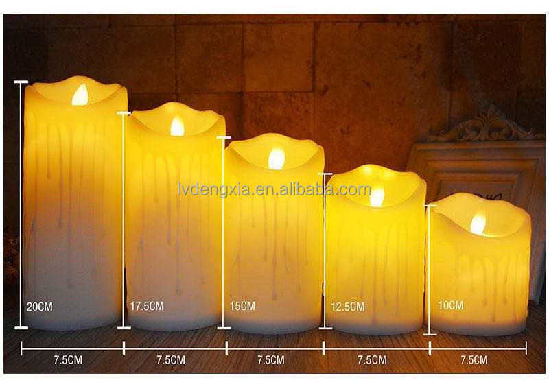 7.5*12.5 cm LED candle light warm white flameless tea light