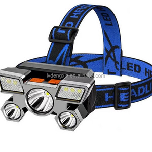 Rechargeable Headlamp High Lumen Bright Head Lamp USB Head Light Flashlight for Outdoor Running Hunting Hiking Camping