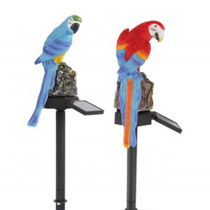 Waterproof Parrot Solar Powered LED Garden Lights Ornament Outdoor Lawn Lamp Animal Stake Light