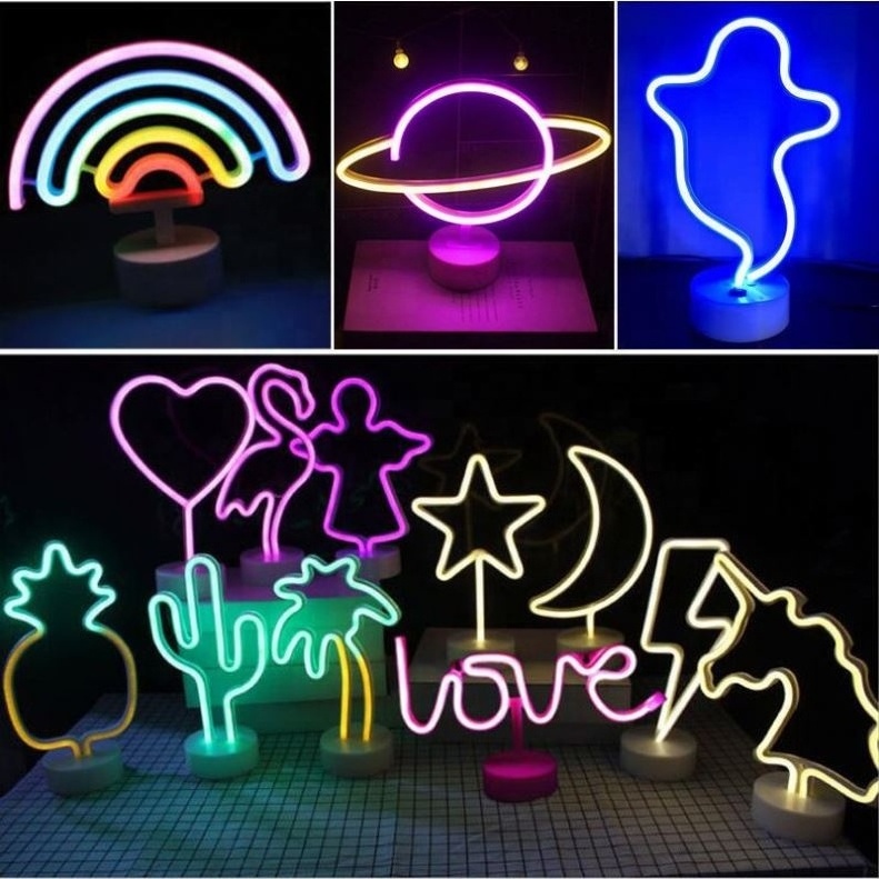 custom LED Neon Light Sign Decoration RGB Neon Bar Wall Lights Bedroom