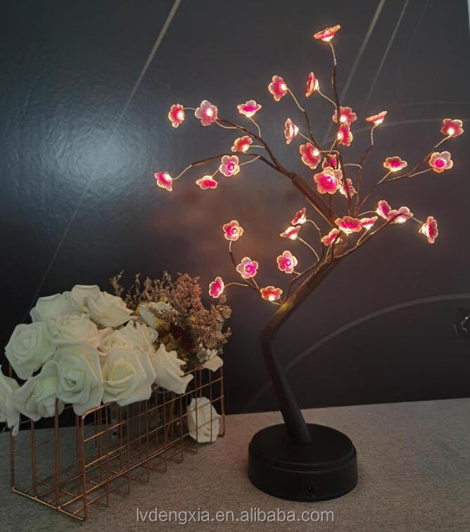 Table Lamp LED Maple Tree Light Room Holiday Wedding Decorative Lighting