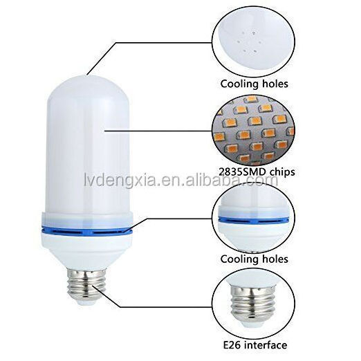 LED Flickering Flame Light Bulbs E27 Candles Flicker Effect For Festival Celebration Decorative and Simulated Lamps,E27