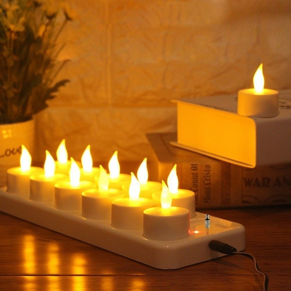 Hot Selling Safety Flameless Rechargeable Electric Tea Light LED Candle Supplier