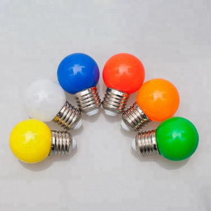 E27 1watts G45 Globe Colored Led Light Bulbs