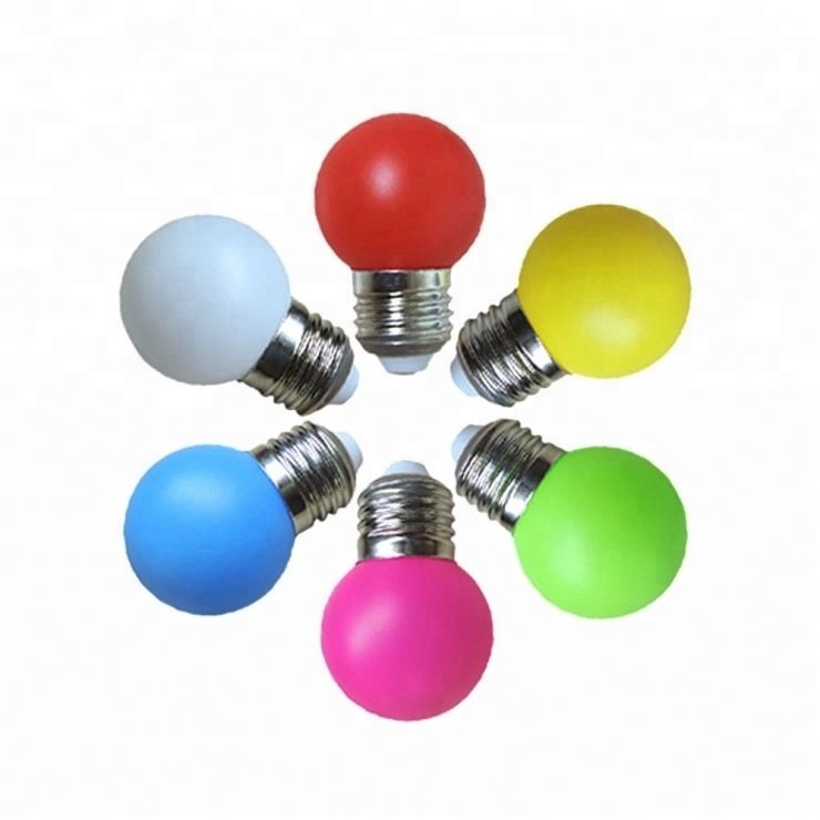 E27 1watts G45 Globe Colored Led Light Bulbs