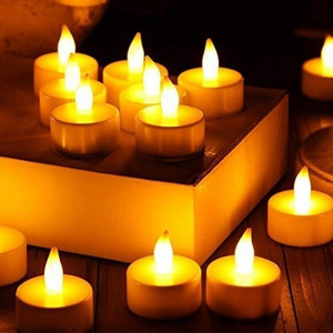 24 Pack Realistic & Bright, Naturally Flickering, Battery Powered  Flameless LED Tealight Candles