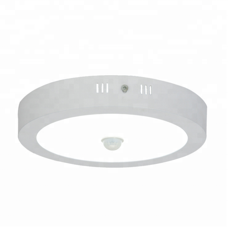 8inches 18watts Surface Mounted LED Panel Light Human body induction Round PIR Motion Sensor Ceiling light